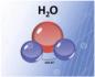 Water Molecule with angle between hydrogen atoms -clipart