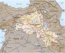 Greater Kurdistan as mapped by CIA in 1992