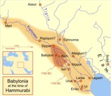 Babylon in the time of Hammurabi