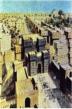 Artist rendering of Babylon looking east with Ishtar gate 